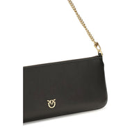 PINKO Black Calf Leather Bos Taurus Wallet