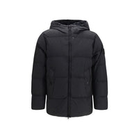 Stone Island Black Goose Down Full-Length Jacket