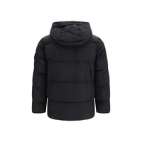 Stone Island Black Goose Down Full-Length Jacket