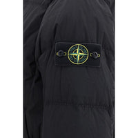 Stone Island Black Goose Down Full-Length Jacket