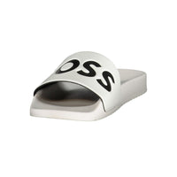Hugo Boss White Polyurethane Men's Slipper