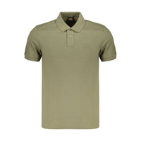 Hugo Boss Green Cotton Men's Polo Shirt