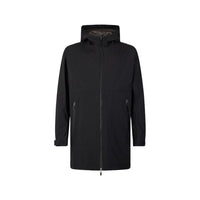 Herno Black Polyester Coat