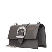 Jimmy Choo Gray Leather Shoulder Bag