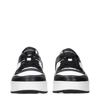Jimmy Choo Black Leather Low Top Sneakers