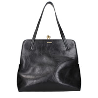 Jil Sander Black Leather Shoulder Bag
