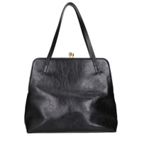 Jil Sander Black Leather Shoulder Bag