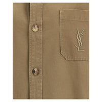 Saint Laurent Bicolor Cotton Denim Jacket