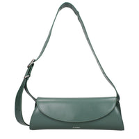 Jil Sander Green Leather Crossbody Bag