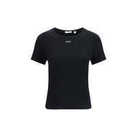 Off-White Black Cotton T-Shirt