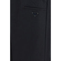 Prada Black Cotton Casual Pants
