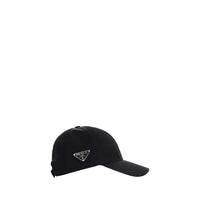 Prada Black Recycled Polyamide Cap (Baseball Hat)