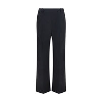 Khaite Black Polyester Casual Pants