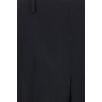 Khaite Black Polyester Casual Pants