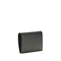 Ferragamo Black Calf Leather Bos Taurus Wallet