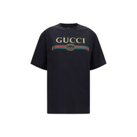 Gucci Black Cotton T-Shirt