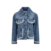 Ganni Blue Cotton Denim Jacket