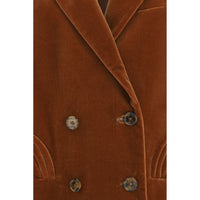 Blazé Milano Brown Cotton Blazer