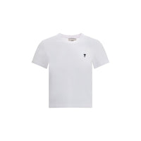 Ami Paris White Cotton T-Shirt