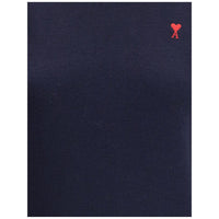 Ami Paris Blue Merino Wool Turtleneck