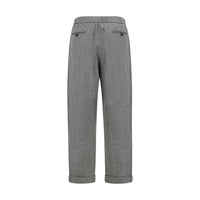 Giorgio Armani Gray Wool Oves Aries Casual Pants