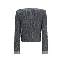 Balmain Blue Polyamide Cardigan