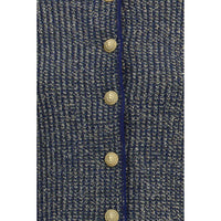 Balmain Blue Polyamide Cardigan