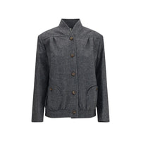 Blazé Milano Gray Wool Oves Aries Shell Jacket