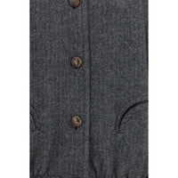 Blazé Milano Gray Wool Oves Aries Shell Jacket