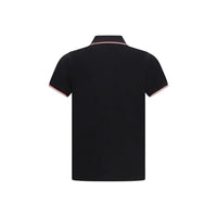 Moncler Black Cotton Polo Shirt