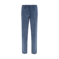 Etro Blue Cotton Casual Pants