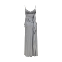 Versace Gray Viscose Casual Dress