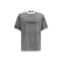 Balenciaga Gray Cotton T-Shirt