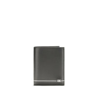 Ferragamo Black Calf Leather Bos Taurus Wallet