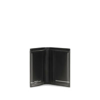 Ferragamo Black Calf Leather Bos Taurus Wallet