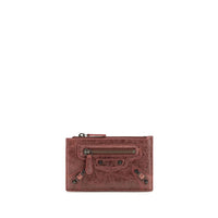 Balenciaga Bordeaux Lamb Ovis Aries Aries Wallet