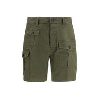 Dsquared² Bicolor Cotton Bermuda Shorts