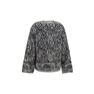 Forte_Forte Gray Alpaca Vicugna Pacos Cardigan