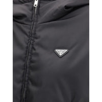 Prada Black Recycled Polyamide Shell Jacket