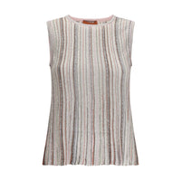 Missoni Multicolor Rayon Sleeveles T-Shirt