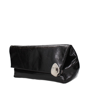 Jil Sander Black Leather Clutch Bag