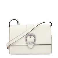 Jimmy Choo White Leather Crossbody Bag