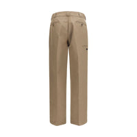 Prada Brown Cotton Casual Pants
