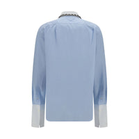 Prada Blue Cotton Dress Shirt
