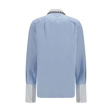 Prada Blue Cotton Dress Shirt