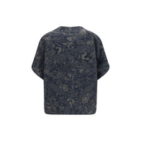 Giorgio Armani Blue Cotton Denim Jacket