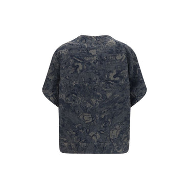 Giorgio Armani Blue Cotton Denim Jacket