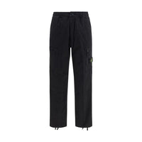 Stone Island Black Cotton Cargo Pants