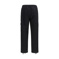 Stone Island Black Cotton Cargo Pants