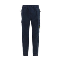 Stone Island Blue Cotton Cargo Pants